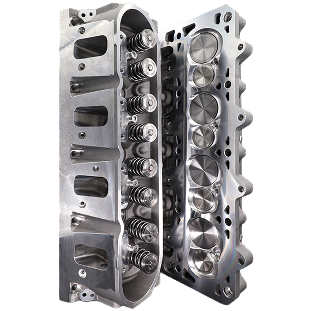Mangum Racing 267cc LS3 CNC ported rectangle port cylinder head, view 2
